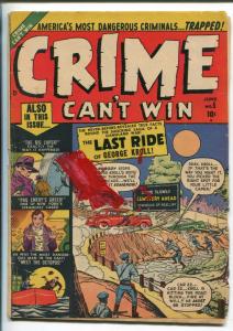 CRIME CAN'T WIN #5 1951-ATLAS-VIOLENT CRIME-MURDER-ROBBERY-THE OCTOPUS-good