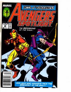 Lot Of 7 Avengers Spotlight Marvel Comic Books # 22 24 25 26 27 28 29 Hulk RM4