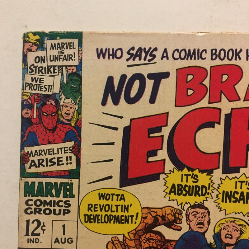 Not Brand Echh #1 1st Forbush Man Jack Kirby Marie Severin 1967 Marvel Comics