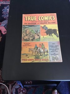 True Comics #83 Tex Granger! Sydney Franklin Bull Fighter! VG Wow!
