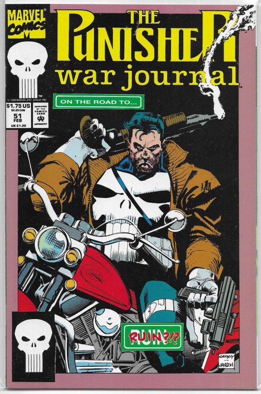 Punisher War Journal (vol. 1, 1988) #51 VF/NM Dixon/Fox, Garney/Janson cover