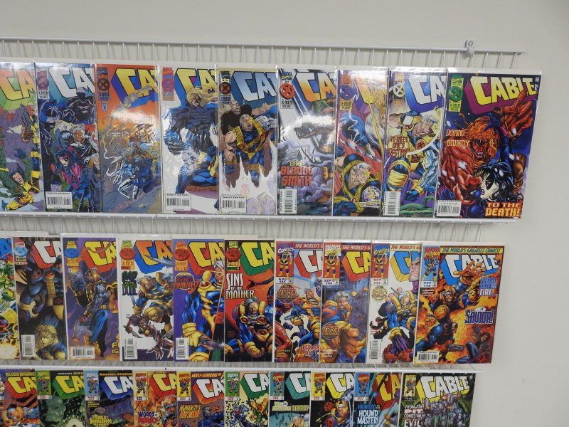 Huge Lot 130+ Comics W/ Cable, and Gambit!! Avg VF Condition!
