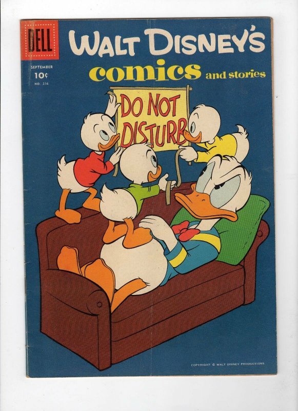 Walt Disney's Comics and Stories #216 (Sep 1958, Dell) - Very Good