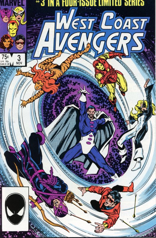 West Coast Avengers Complete Mini-Series 1 2 3 4  All VF or Better  1984