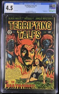 Star Publications Terrifying Tales #13 CGC 4.5 Classic Devil Cover