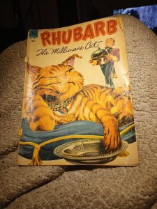 Rhubarb, The Millionaire Cat Dell Four Color #466 Golden Age Comics Book 1955