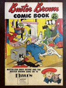 Buster Brown Comic Book #40 VG+ 4.5 Brown Shoe 1952