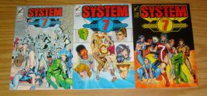 System 7 #1-3 VF/NM complete series - arrow comics - ralph griffith super heroes