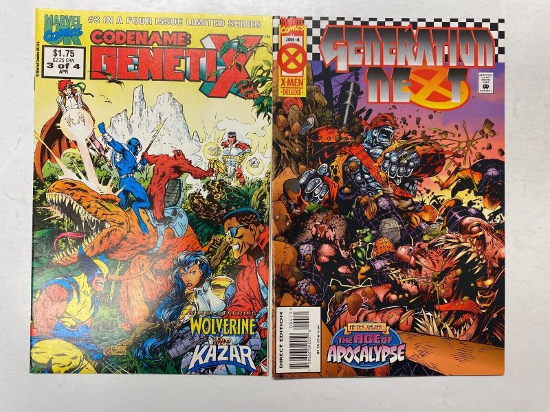 4 MARVEL comic books Codename: Genetix Thunder Strike 74 KM32