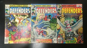 DEFENDERS 3PC (VF) #60, 65-66 NEWSTAND!! 1978