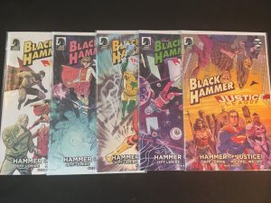 BLACK HAMMER/JUSTICE LEAGUE: HAMMER OF JUSTICE #1, 2, 3, 4, 5 VFNM Condition