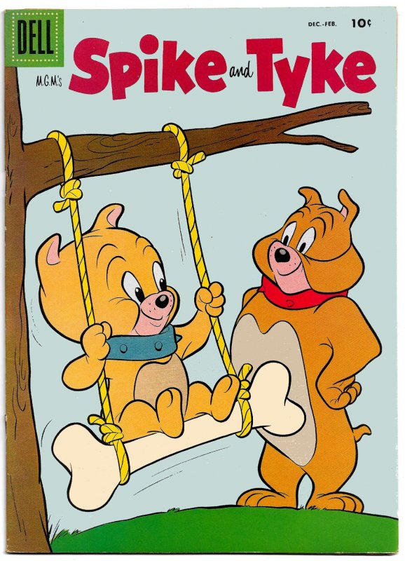 2 Issues! SPIKE and TYKE #10 & 12  (1957-58)12 Father & Pup Stories +Tom & Jerry