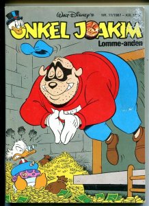 Onkel Joakim #11 1987-Disney-Danish-Uncle Scrooge-Carl Barks-Mickey Mouse-VG