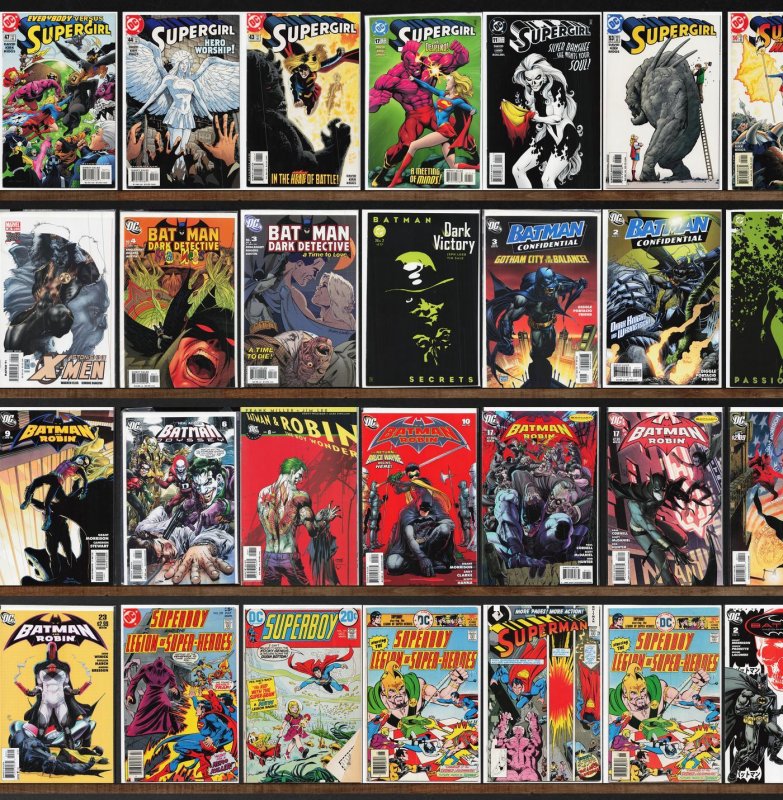 Huge Lot 140+ Comics with Batman And Robin, Supergirl, Superman & More!