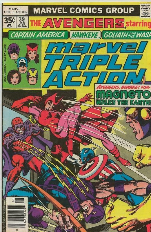 Marvel Triple Action #39 ORIGINAL Vintage 1978 Marvel Comics Scarlet Witch 