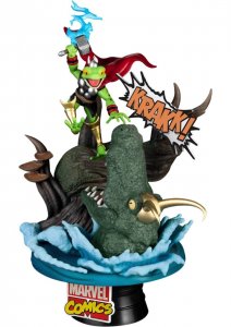 SDCC 2022 MARVEL COMICS DS-107SP THROG vs ALLIGATOR LOKI PX D-STAGE 6” STATUE!