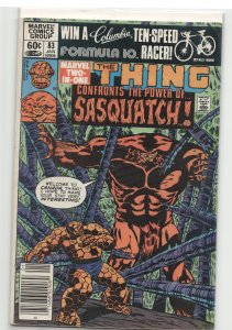 Marvel Two-in-One #83 (1982) Sasquatch