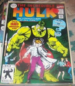 Incredible Hulk  # 393  MAY 1992 Marvel 30TH ANNIVERSARY GREEN FOIL COVER