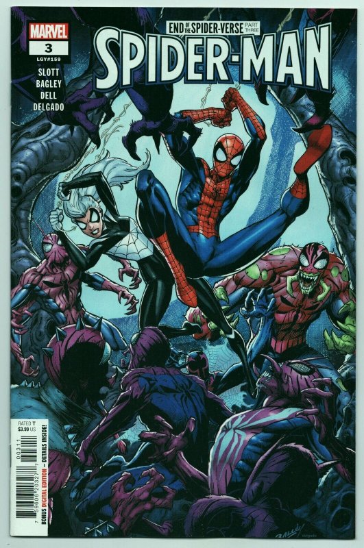 Spider-Man #3 Mark Bagley Main Cvr (Marvel, 2022) NM