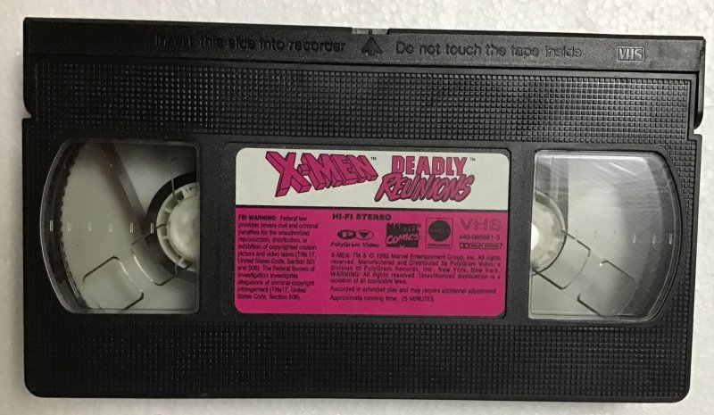 X-Men: Marvel Comics VHS X-Men Deadly Reunions