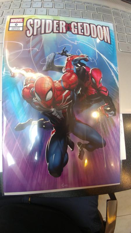SPIDER-GEDDON #0 VARIANT NYCC EXCLUSIVE COVER Clayton Crain Cover