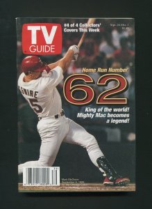 Mark McGwire / Commemorative TV Guide Set / 1998