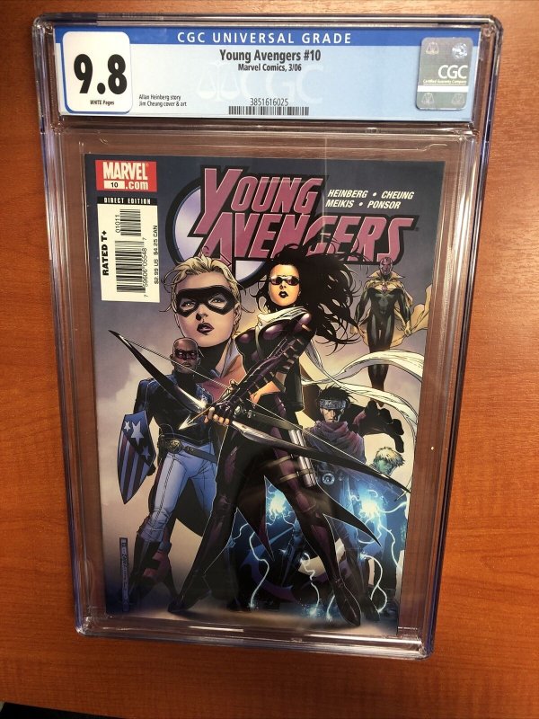 Young Avengers (2006) #10 (CGC 9.8 WP) Jim Cheung Cover