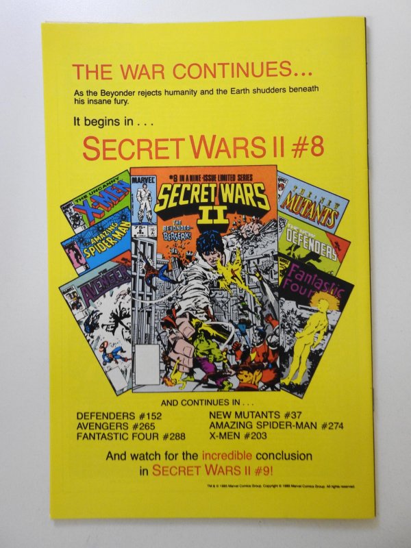 X-Men Annual #9 Direct Edition (1985) Art Adams Art! Sharp NM- Condition!