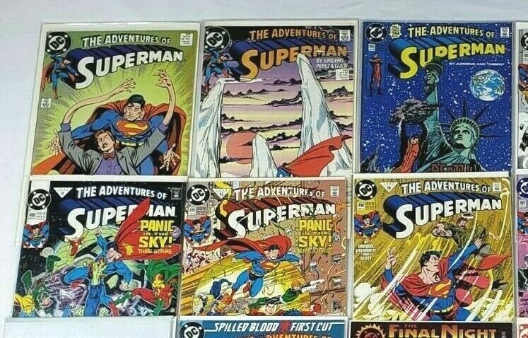 Adventures of Superman 24 issue Mixed Lot DC Comics 1989-2004 w/ Keys & Annuals