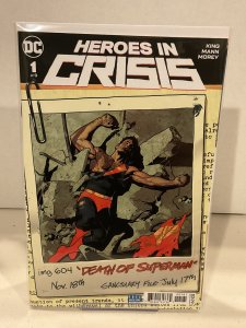Heroes In Crisis #1  Ryan Sook “Photo” Variant  9.0 (our highest grade)