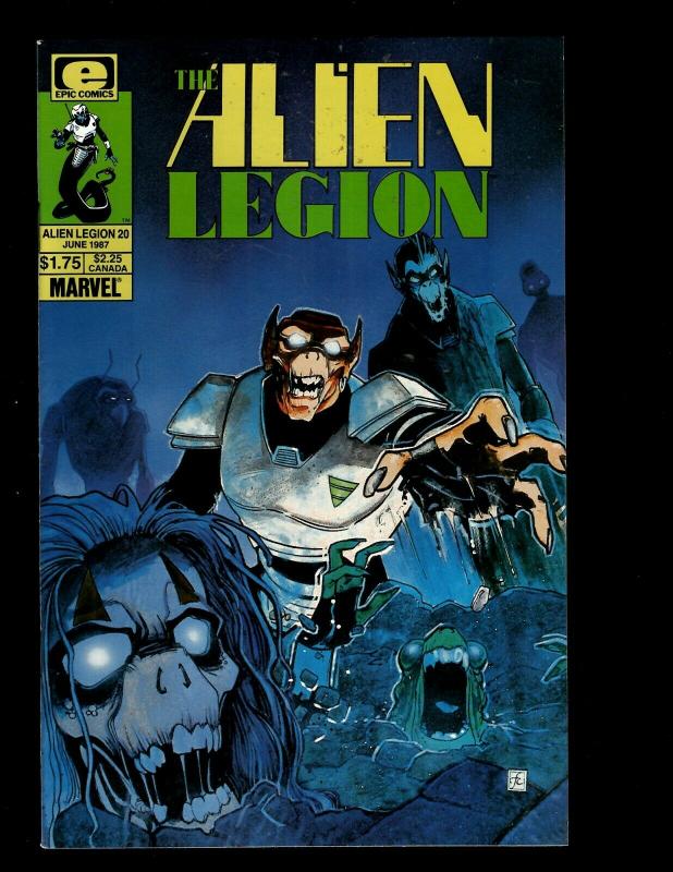 Lot of 13 Alien Legion Marvel Comics #6 13 14 15 16 17 18 19 20, 1 2 3 4 JF4