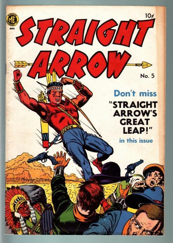 STRAIGHT ARROW #5-1950-WESTERN-COMIC-GOLDEN AGE VG/FN