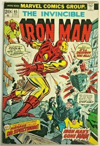 INVINCIBLE IRON MAN#65 VG 1974 MARVEL BRONZE AGE COMICS