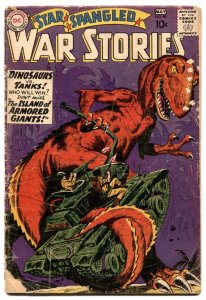 Star Spangled War Stories #90 1960-1st dinosaur issue G-