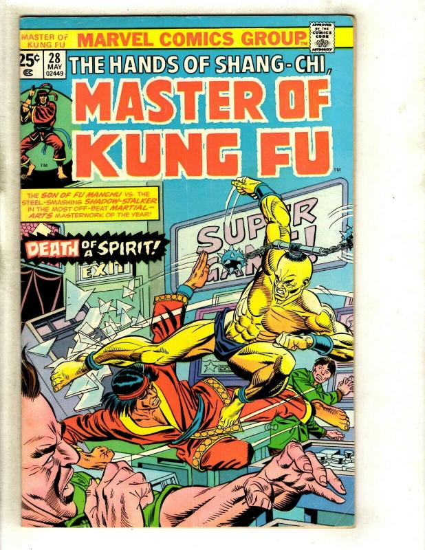 10 Master of Kung Fu Marvel Comics # 28 32 37 38 39 40 41 42 43 44  WS6