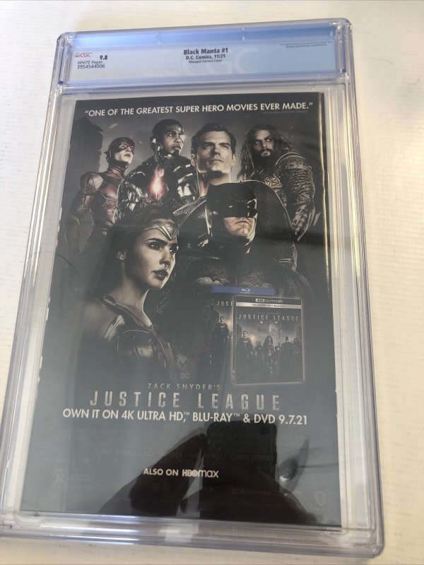 Black Manta  (2021) #1 (CGC 9.8) Manapul Variant Cover Census 4!