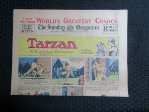 1935 July 28 Sunday Oregonian WORLDS GREATEST COMICS 8pgs FN 6.0 Tarzan