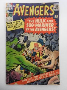 The Avengers #3 (1964) Moisture Staining Good+ Condition!