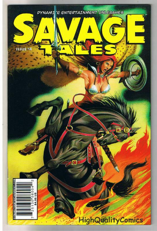 SAVAGE TALES #4, NM, David Beck, Red Sonja, Femmes, 2007, more RS in store