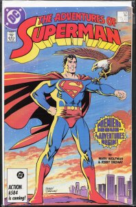 Adventures of Superman #424 Direct Edition (1987) Superman [Key Issue]