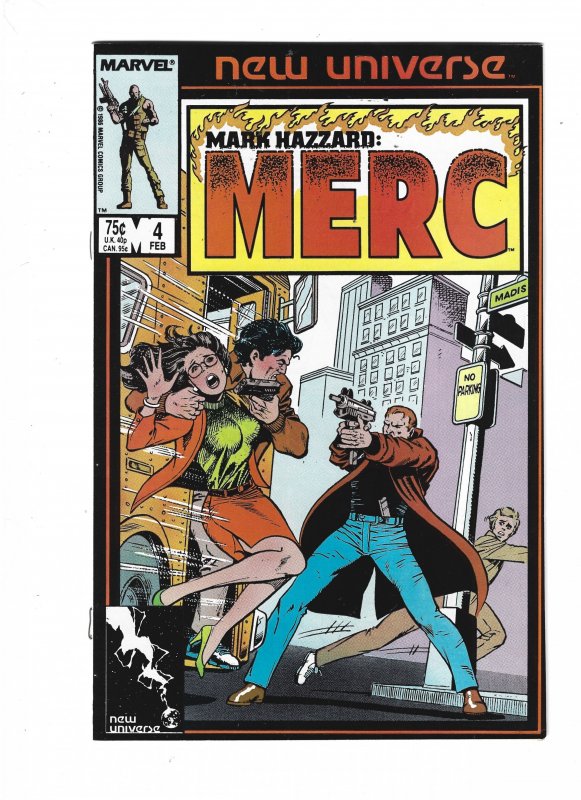 Mark Hazzard: Merc #1 through 5 Newsstand Edition (1986)