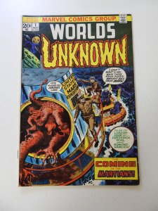 Worlds Unknown #1 (1973) GD/VG condition 1 1/2 spine split