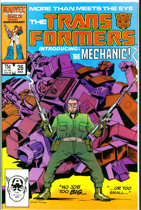 Transformers #26 Marvel Comics 1987 VF