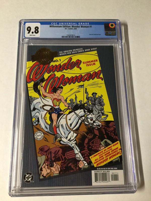 Millennium Edition Wonder Woman 1 Cgc 9.8 White Pages 1st Wonder Woman Title