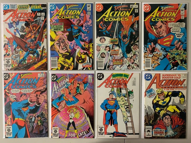 Action Comics lot #501-600 42 diff avg 6.0 (1979-88)