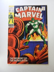 Captain Marvel #12 (1969) FN+ condition stains back cover