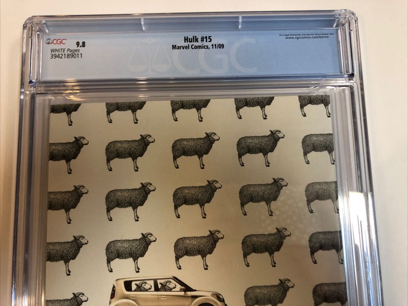 Hulk (2009) #  15 (CGC 9.8 White Pages) 1st App Red She-Hulk