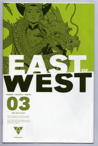 East Of West #3 | 2nd Print (Image, 2013) VF/NM