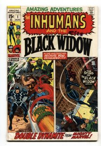 Amazing Adventures #1--1970-- Inhumans --Black Widow--Marvel--FN