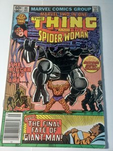 Marvel Two-in-One #85 VG/FN Newsstand Marvel Comics c265